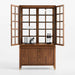 Lattice 40" Walnut and Glass Storage Display Cabinet by Jeremiah Brent