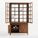 Lattice 40" Walnut and Glass Storage Display Cabinet by Jeremiah Brent