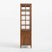 Lattice 40" Walnut and Glass Storage Display Cabinet by Jeremiah Brent