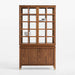 Lattice 40" Walnut and Glass Storage Display Cabinet by Jeremiah Brent