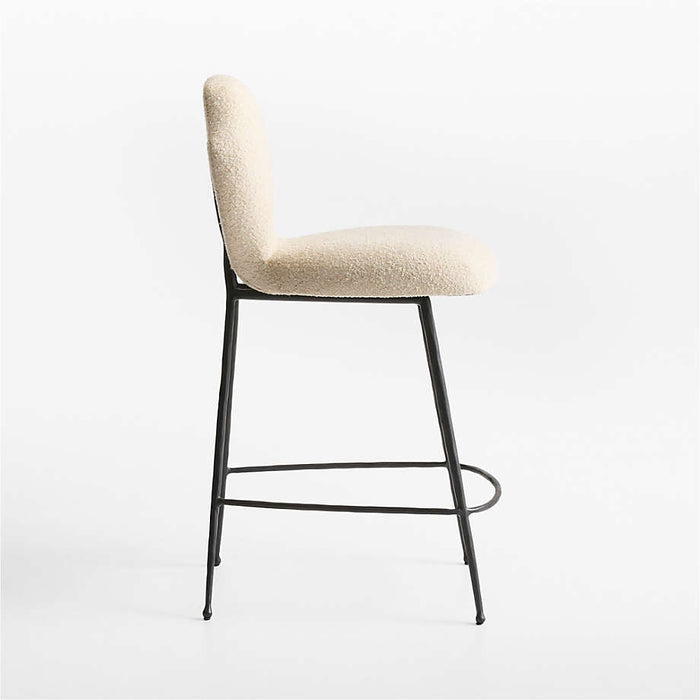 Neue Keyhole Metal Counter Stool by Jeremiah Brent