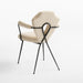 Neue Keyhole Metal Dining Arm Chair by Jeremiah Brent