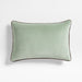 Solid Organic Cotton Velvet 22x15 Verte Green Throw Pillow Cover by Jeremiah Brent