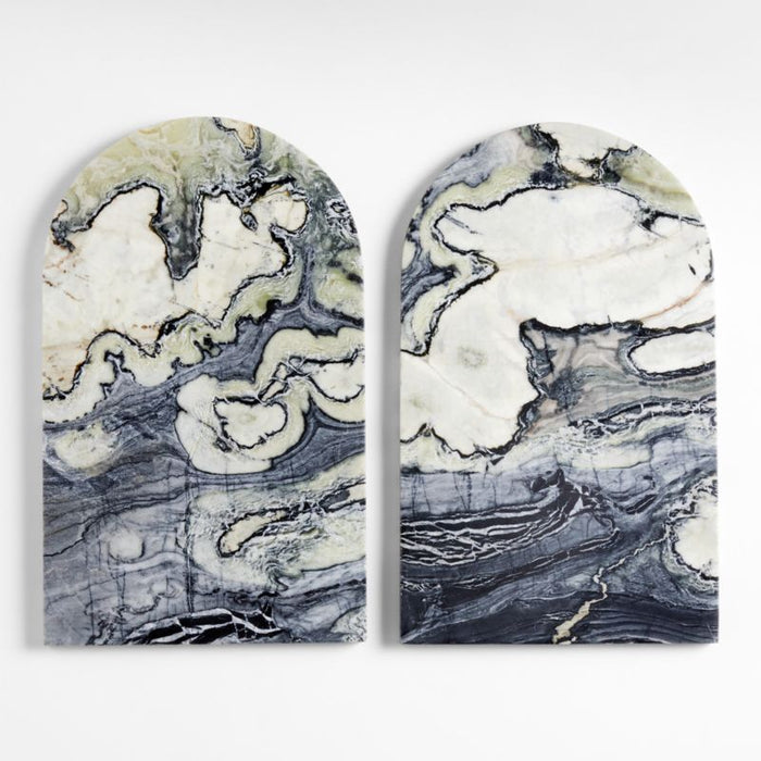 Jade Floral Marble Serving Board