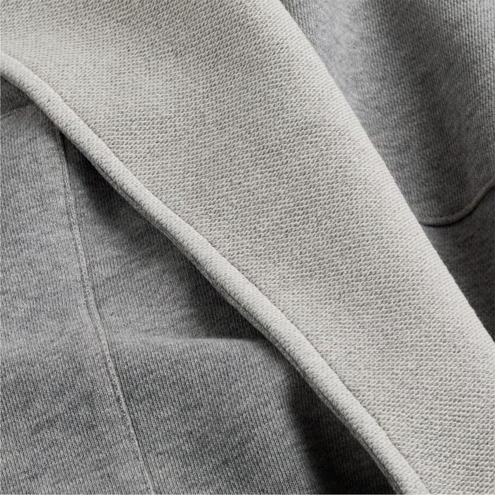 Organic L/XL Cotton Jersey Heathered Grey Bath Robe