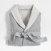 Organic L/XL Cotton Jersey Heathered Grey Bath Robe
