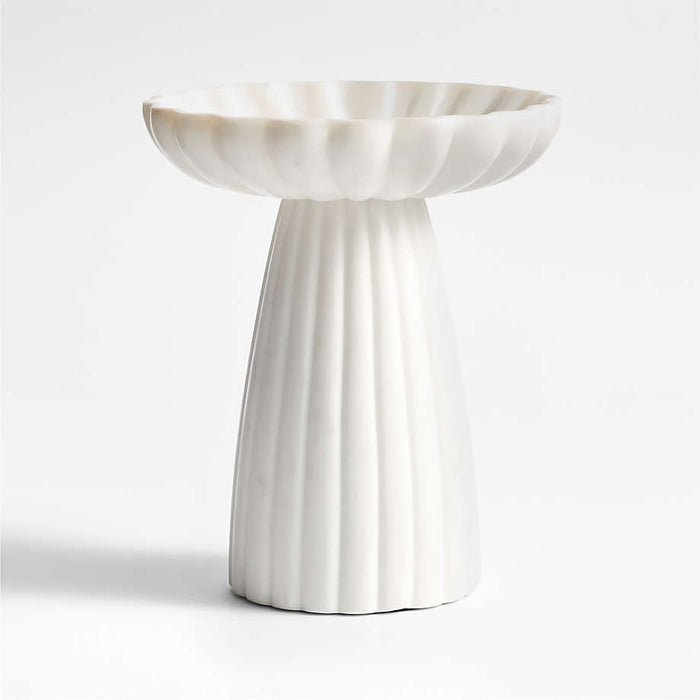 Jolie Tall Narrow Marble Pedestal 9.5"