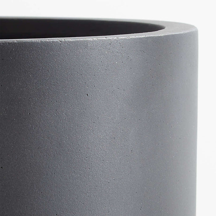 Junio Tall Dark Grey Planter 18.1"