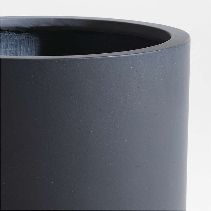 Junio Tall Dark Grey Planter 18.1"