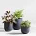 Junio Tall Dark Grey Planter 18.1"