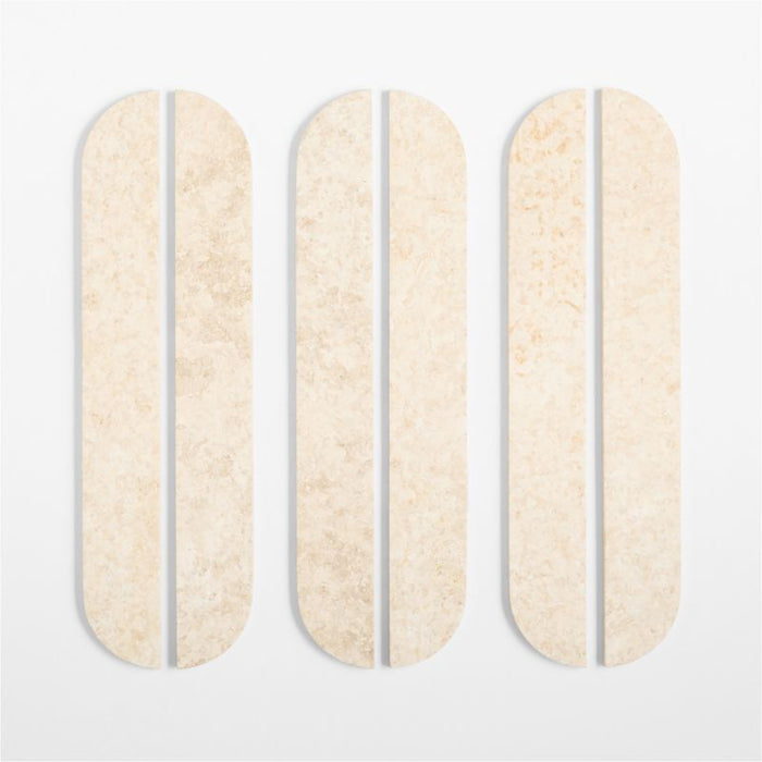 Kahn 41" Ribbed Whitewashed Oak Wood Closed Storage Cabinet