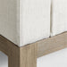 Keane 70" Weathered Natural Wood Upholstered Bench
