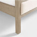 Keane Weathered Natural Wood Upholstered King Bed