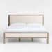 Keane Weathered Natural Wood Upholstered King Bed