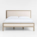 Keane Weathered Natural Wood Upholstered Queen Bed