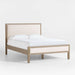 Keane Weathered Natural Wood Upholstered Queen Bed