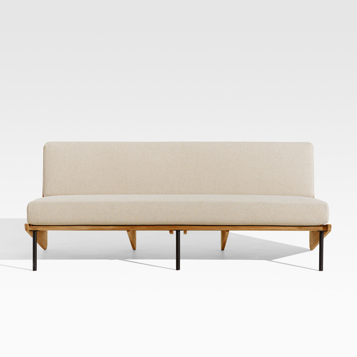 Kinney Teak Outdoor Sofa with Cushion Crate and Barrel Philippines