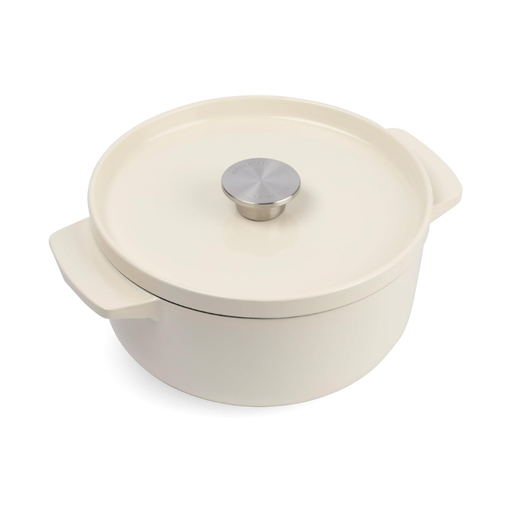 KitchenAid Cast Iron Casserole 22cm Almond Cream
