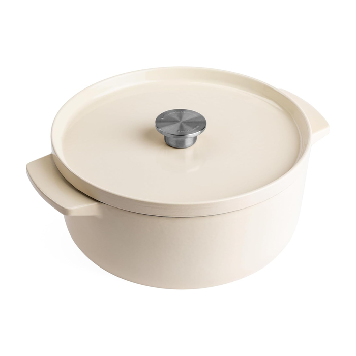 KitchenAid Cast Iron Casserole 26cm Almond Cream