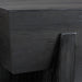 Kota Square Textured Black Pine Side Table