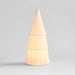 LED Medium White Porcelain Christmas Tree Decorative Object