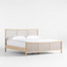 Fields Cane and White Oak Wood King Bed by Leanne Ford