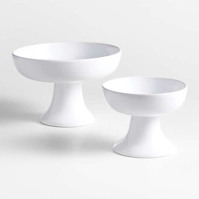 Garden Fountain Small Earthenware Pedestal Bowl by Laura Kim