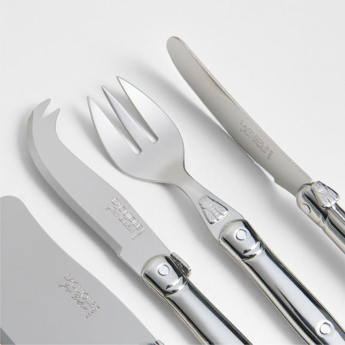 Laguiole ® Stainless Cheese Knife 4-Piece Set