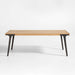 Lakin 81"-119" White Oak Wood Extendable Dining Table