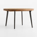 Lakin 50"-74" Teak Wood Round Extendable Dining Table