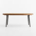 Lakin 50"-74" Teak Wood Round Extendable Dining Table