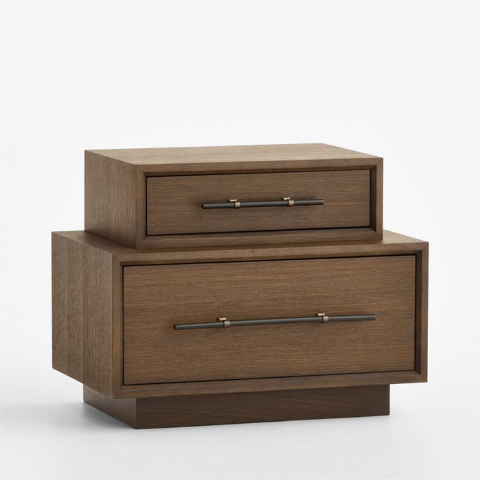 Larchmont 28" Stacked Oak Nightstand