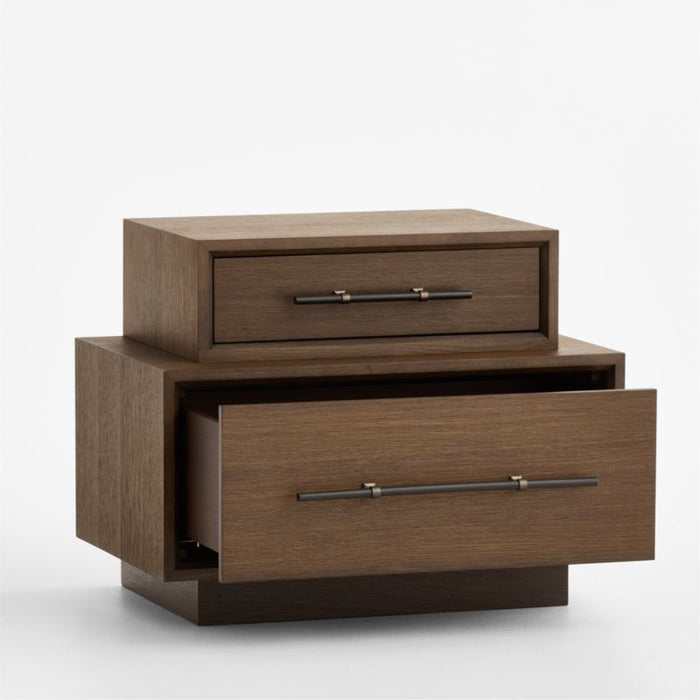 Larchmont 28" Stacked Oak Nightstand