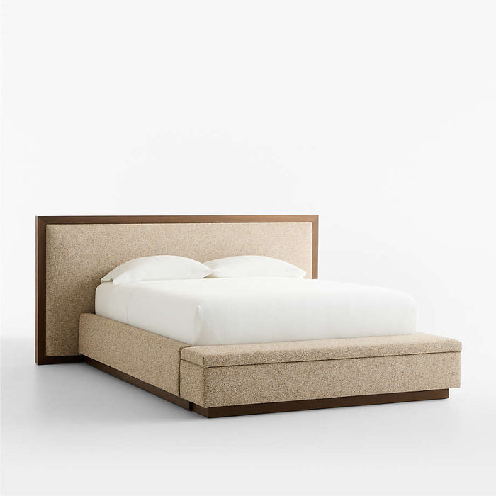 Larchmont Upholstered Queen Bed with Storage Bench