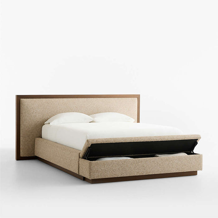 Larchmont Upholstered Queen Bed with Storage Bench