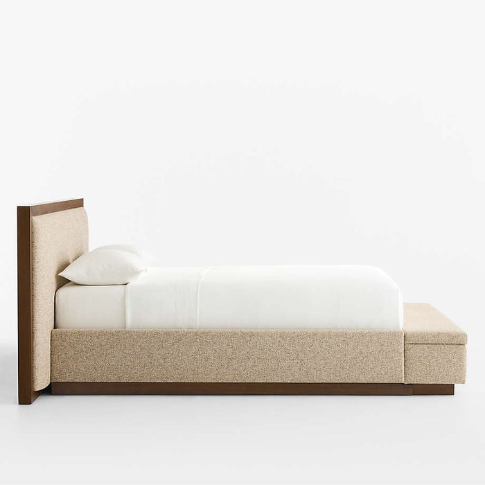Larchmont Upholstered Queen Bed with Storage Bench