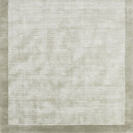 Laval Border Viscose Handwoven Light Grey Area Rug 9'x12'