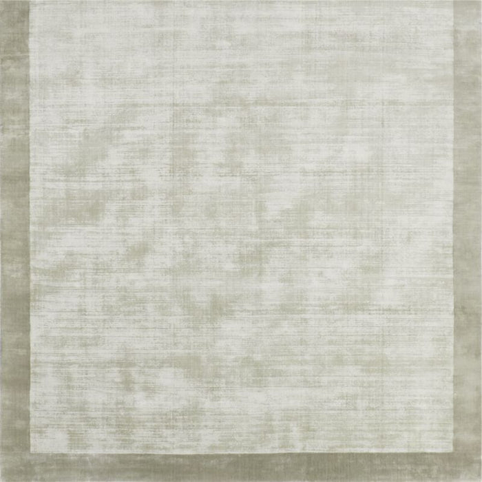 Laval Border Viscose Handwoven Light Grey Area Rug 9'x12'