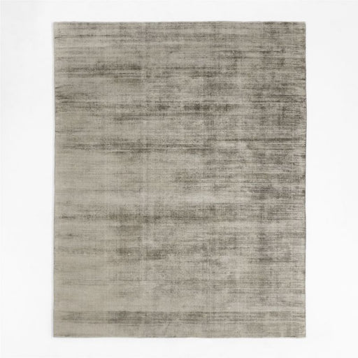 Laval Viscose Handwoven Solid Taupe Area Rug 8'x10'