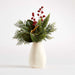 Faux Cypress and Berry Leaf Bunch 19"