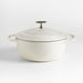 Lodge USA Enamel 6-Qt. Cast Iron Dutch Oven in Cloud White