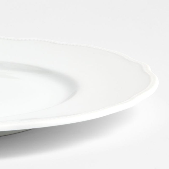 Loire White Porcelain Dinner Plate