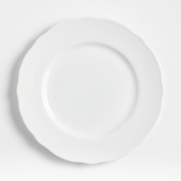 Loire White Porcelain Dinner Plate
