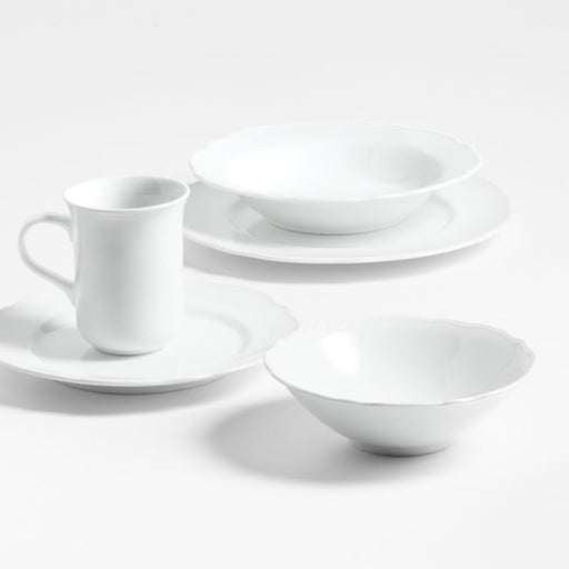 Loire White Porcelain Salad Plate
