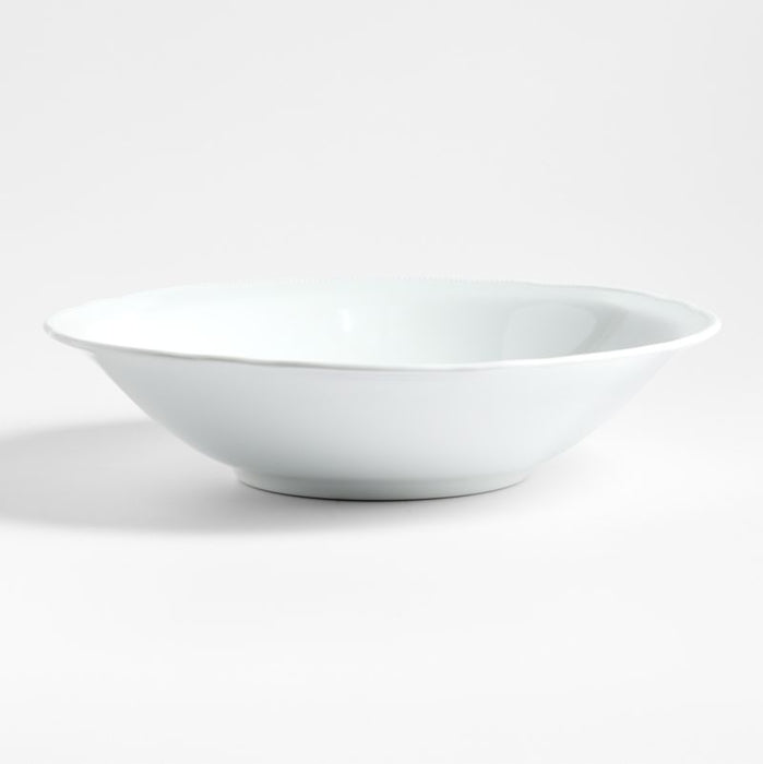 Loire White Porcelain Serving Bowl