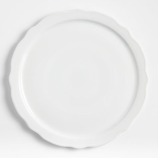 Loire White Round Porcelain Platter