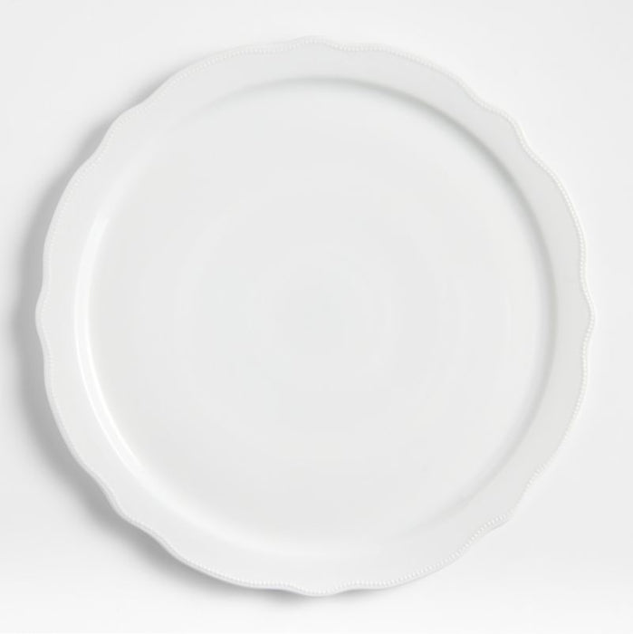 Loire White Round Porcelain Platter