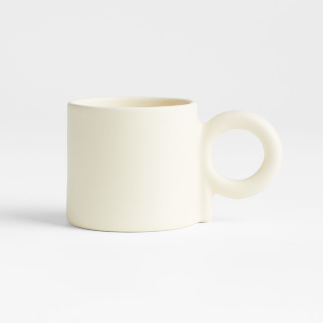 Cream Yellow Stoneware Mug by Molly Baz