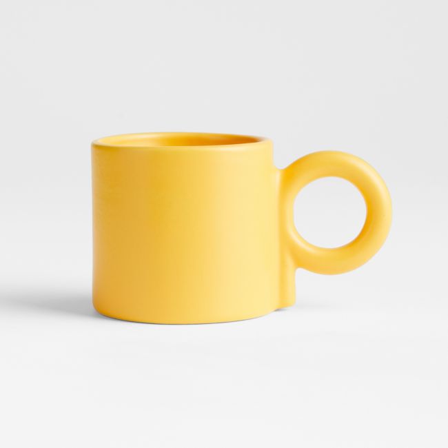 Egg Yolk Yellow Stoneware Mug by Molly Baz