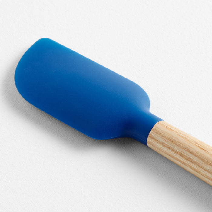 Wood and Blue Silicone Mini Spatula by Molly Baz